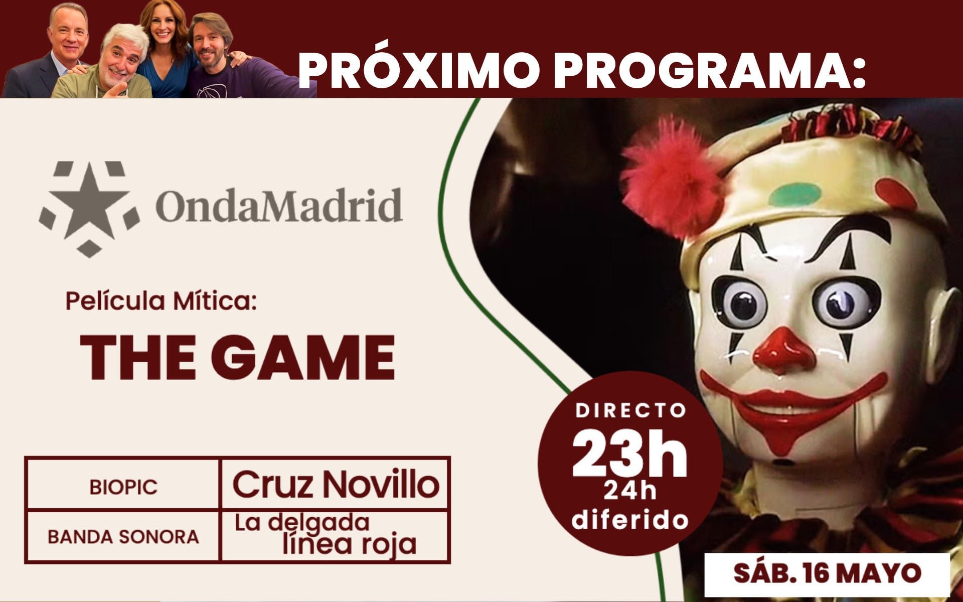 prox 16 mayo 26 a